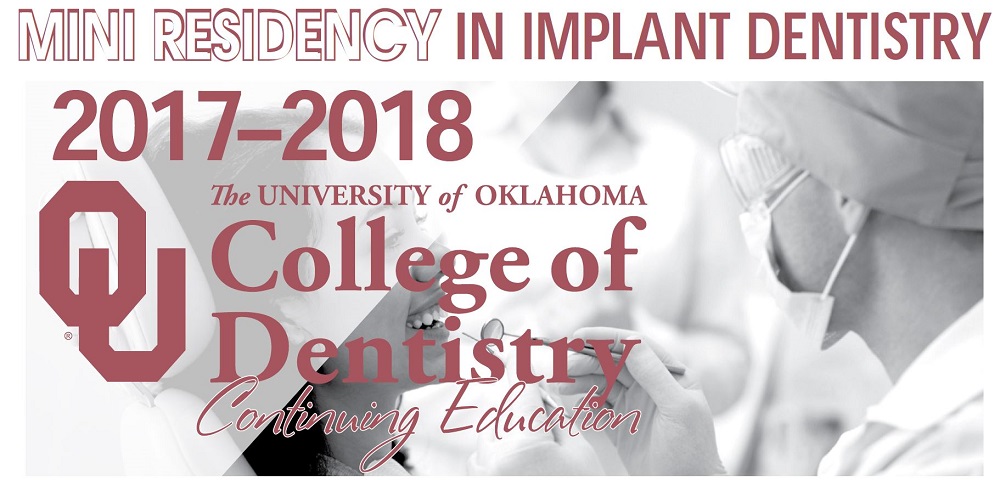 OU College of Dentistry Mini Residency in Implant Dentistry Banner